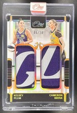 2025 One and WNBA Kelsey Plum Cameron Brink Dual Memorabilia Holo Gold /10 MEM picture