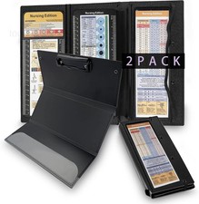 2Packs Nursing Clipboard Foldable, Black Nurse for Medical picture