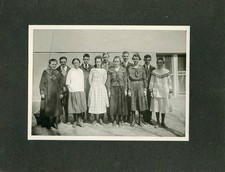Antique Matted Photo-1921 Class Photo-PARKS Family Lady Graduation-Group of 11 picture