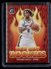 2024-25 Panini Donruss Optic - Red Hot Rookies Stephon Castle #13 Red Prizm /99 picture