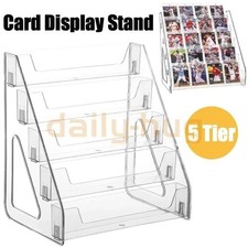 Trading Card Display Stand, 5 Tier Vertical Holder for Baseball Basketball Sport picture
