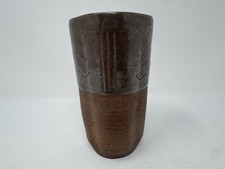 RARE Charles Loloma Hopi Studio Ceramic Pottery Tumbler Vase Signed 1953 Modern picture