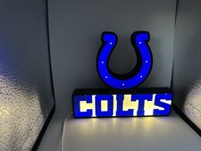 Indianapolis Colts NFL Display | 3D Printed Decor | USB Illuminated Sign picture
