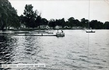 Vintage 1949 Jack Withers Resort Beaver Dam Lake RPPC Akron Indiana picture