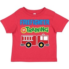 Inktastic Future Firefighter Kids Fireman Toddler T-Shirt Job Occupation Boys picture