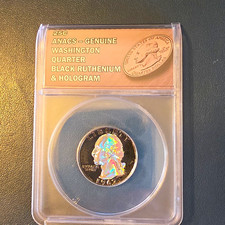  1962-D 25C Silver Washington Quarter  .900 ANACS Genuine Variety picture