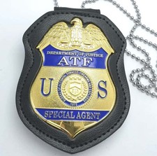Brand NEW U.S. badge Collection Product A.T.F Movie prop picture