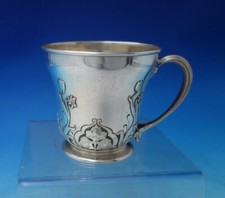Athenic by Gorham Sterling Silver Child's Cup w/Tulips Daffodils #A3090 (#6257) picture