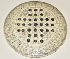 Antique HENRY W. SADLER Scrimshaw Cribbage Board Marble Solitaire Game ~ c.1832 picture