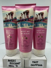 BATH & BODY WORKS 3PCS MEET ME IN MIAMI Ultimate Hydration BODY CREAM 8oz., NEW picture
