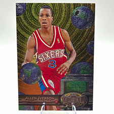SkyBox 1997-98 Metal Universe Reebok Gold Allen Iverson #20 76ers Card picture