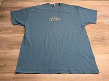 Vintage No Fear T Shirt Mens XL Metal Rivets Spell Out Logo Double Sided Y2K picture