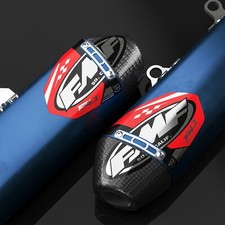 FMF Exhaust Factory 4.1 Decals  (Chrome/Red) 2 PACK picture