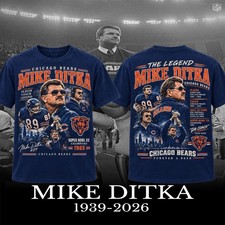 Memorial Tribute Mike Ditka Chicago Bears RIP S-5XL Fan Apparel, Forever Bears picture