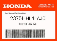 Honda Genuine Shifter, Low Rvs - 23751-Hl4-Aj0 picture
