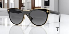 VERSACE VE2198 1002T3 Black Polarized Grey Gradient 54 mm Women's Sunglasses picture