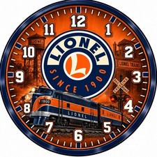 Lionel Train Vintage Advertising Wall Clock ⏰ 🚂 picture