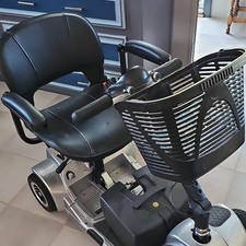 VIVE 4-Wheel Electric Mobility Scooter w/ Basket & Armrests Black/Silver picture