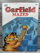 Vtg Happy House Garfield Mazes Coloring Book 1984 Jim Davis picture