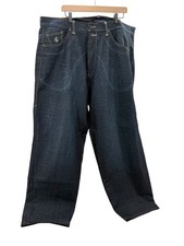 Rocawear Authentic Men's Jeans Size 42 Dark Wash Wide Leg Baggy  Y2K picture
