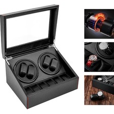 4+6 Automatic Rotation Watch Winder Box Storage Case Self Winding Display Box picture