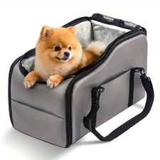 Portable Dog Booster Car Seat Travel Vehicle Backpack Carrier Bag for Small Dogs picture