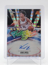 KOBY BREA 2025-26 TOPPS CHROME UPDATE FUTURE STARS BLACK GEO RC AUTO 02/10 picture