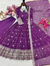 Designer Indian Anarkali Gown Bollywood Salwar Kameez Pakistani Dress Suit Party picture