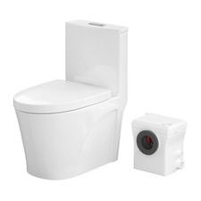 600W One Piece Macerating Toilet System with Upflush Toilet Pump for Basement picture