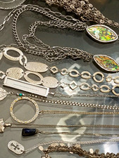 Premier Designs Silver tone Jewelry Lot Wearable Necklaces Bracelets Earrings  picture
