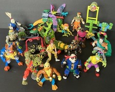 TMNT 1980s 1990s Vintage Playmates 13 Figure Lot, Needle Nose & (4) Vehicles picture