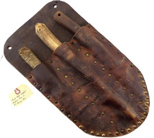 Antique Native American Indian Trade Hudson Bay Co. Buffalo Skinning Knife Set. picture