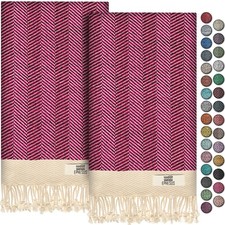 EPHESUS TOWELS Turkish Hand Towels - Set of 2 | 18