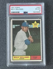1961 Topps - Billy Williams #141 (RC) - Chicago Cubs PSA 4 picture