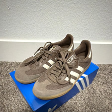 adidas Men's Brown/White Low Top Lace-Up Athletic Sneakers Rubber Sole picture