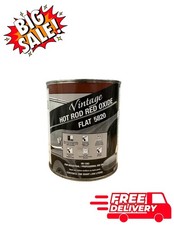 Vintage Hot Rod 5820 Red Oxide Flat Automotive Paint 1 Quart picture