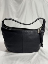Vintage Y2K Coach Ergo 9219  Classic  Black Travel Zipper Hobo Bag picture