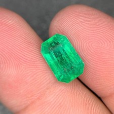 100% Natural Colombian Green Emerald 8 Ct Emerald Cut Certified Loose Gemstone picture