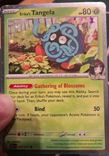 FART SWIRL 💫 💩 Erika's Tangela 007/217 Cosmo Holo Pokemon Promo picture