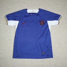 Nike Chelsea FC Home Jersey 2023-24 Blue White Iridescent Crest Mens Medium M picture