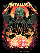 HotMetallica Life Burns Faster Sphere Las Vegas 2026-2027 Poster picture