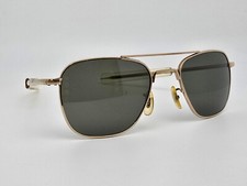 American Optical AO HGU-4/P Gold Grey Lens Aviator Military Sunglasses picture