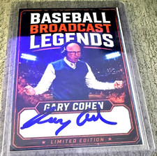 Gary Cohen Signed on Card Autograph (2026 New York Mets Broadcaster Auto) picture