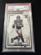 2023 Panini Phoenix C.J. Stroud Contours White Shimmer RC #CON-20 PSA 10 picture
