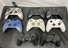 Lot of 8 Video Game Controllers for Parts Or Repair Untested PlayStation Xbox  picture