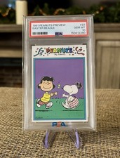 1991 Peanuts Preview PSA 10 Easter Beagle #22 Lucy Snoopy Charlie Brown Holiday picture
