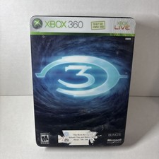 Halo 3 Limited Edition Steelbook Xbox 360, Complete With Manuals And Poster picture