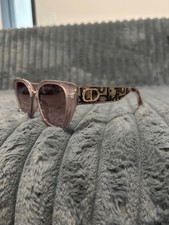 Christian Dior Sunglasses Women Cateye Rose Gold Pink Gold CD Logo picture