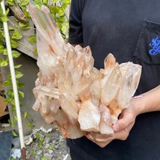 22.4lb Natural Clear White Quartz Crystal Cluster Rough Healing Specimen picture