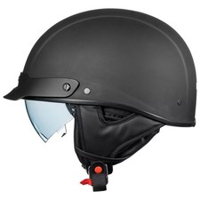 ILM Fiberglass Half Motorcycle Helmet Open Face DOT A213 picture